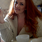 First pic of Kara Carter playing with cream on her perfect boobs