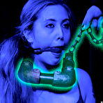 First pic of SexPreviews - Electra Rayne blonde submissive is bound in chains and pussy toyed to orgasm
