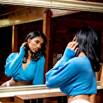 First pic of Brookliyn Wren exposes her big boobs in a cozy cabin