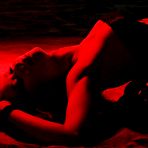 Third pic of The half naked Asian chick Kaila Yu is petted by the tender ocean waves