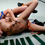 First pic of Blonde winner Vendetta punishes her slender brunette opponent Naudia Nyce fucking her doggy style
