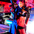 First pic of BLUE NEON ART girl Elvira in high black boots