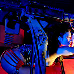 Third pic of BLUE NEON ART girl VICKY