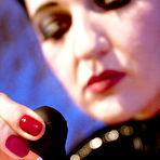 First pic of BLUE NEON ART girl Hanna and her rubber slavegirl