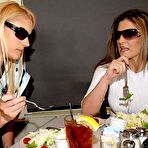 First pic of Two milfy friends Austin Kincaid and Samantha Ryan have lesbian sex after breakfast