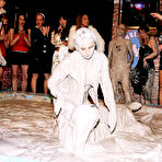 Third pic of Brave ladies Christina Lee and Lucy Cornet wrestle in mud for party girls to watch