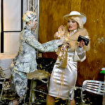 Fourth pic of Barbara Summer, Christina Lee, Billy Raise, Melissa Ria and Miss Skinny take part in food fight