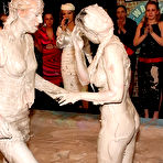 Third pic of Public girl-girl wrestling in the mud between Christina Lee and Dionne Darling 
