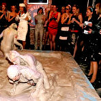 Fourth pic of Public girl-girl wrestling in the mud between Christina Lee and Dionne Darling 