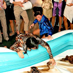 First pic of Oiled wrestling match between Kate Black and her opponent at the all-girl party