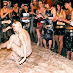 Fourth pic of Anita Queen shows her love for muddy wrestling in front of dozens of curious women