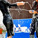Second pic of Natalie Shark gets the girl-girl food fight with dozens of ingredients started 