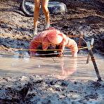 Second pic of Outdoor mud wrestling between Gina Killmer, La Bella Blanca, Jenny Lee, Kristy Lust and Teri Sweet