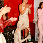 Third pic of Party wrestlers Lora Licious and Sahara Knite strip but show nothing because of mud on the skin