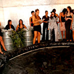 First pic of Kate Black and Lea Casper lose their tops and continue oil wrestling match in revealing wet panties