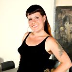 First pic of Hairy Olivia spreads her bush