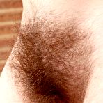 Third pic of Hairy Olivia spreads her furry legs