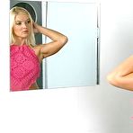 First pic of Blonde gets her mouth dildo fucked by angry Barbara Summer after quick spanking