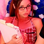 Second pic of Jenny Reid at AllTeenStars.com-Teen secretary showing her panties