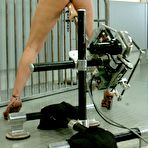 Fourth pic of Robotic dildo is too big for Satine Phoenix's mouth but her pussy fits it well