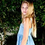 First pic of Naughty blonde babe Jessie teases and gets naked outdoors.