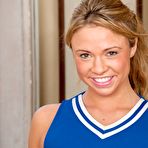 Second pic of Horny babe Katerina teases in her cheerleader uniform
