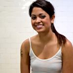 Fourth pic of Tanlined latina girl Leah Parker with small tits and tight pussy loves the LittleGuy