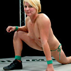 First pic of Pussy hungry wrestlers Hollie Stevens and Vendetta in lesbian competition