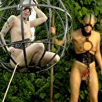 First pic of SexPreviews - Abigail Dupree in a cage outdoors and digging a hole is dominated by her master