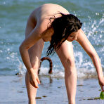 Second pic of Giuno A: Naked babe walks along the seaside @ Met Art - XNSFW.COM
