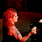 Fourth pic of Red-haired domina Soma Snakeoil plays with tight helpless snatch of enslaved Arachnia Webb