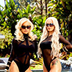 First pic of Ivy Wolfe and Elsa Jean feast on one colossal black cock