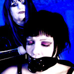 Third pic of BLUE NEON ART girl CONNY dominated