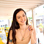 Fourth pic of April Valentino Flashing Pussy in Public