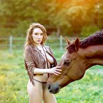 Third pic of Helen In Leather In Jungle | BabeImpact