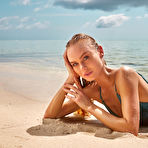 First pic of Nancy A bangs the boat's captain on a beautiful beach