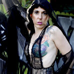 Third pic of Marie Bossette Black Vampire Lingerie