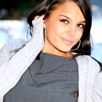 Second pic of Bebe in grey dress and matching colour stockings @ Only Opaques