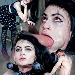 First pic of SexPreviews - Lydia Black is bound in metal frame big cock face fucked with cumshot