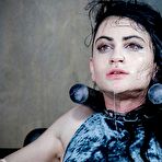 Fourth pic of SexPreviews - Lydia Black is bound in metal frame big cock face fucked with cumshot