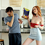 Second pic of Scarlet Skies Scares Step-Bro With Her Perky Breasts | Cum Like Hell