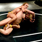 Fourth pic of Lesbian wrestlers with shaved snatches Brooke Bound and Shannon Kelly are very aggressive