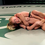 Third pic of Blonde Vendetta does her best to get an opportunity to fill Ami Emerson's asshole with srtapon