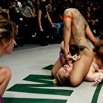 Second pic of Hollie Stevens, DragonLily, Ariel X, Isis Love and Bella Rossi are all nude wrestling in public