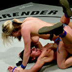 Second pic of Wrestling match between Harmony Rose and Julie Night turns into lesbian strapon sex