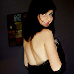 Second pic of Flaca Hairy Babe Rides Black Dildo