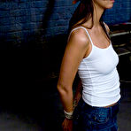 Fourth pic of The slim babe Katie Jordan gets tied up by master and pounded by his hard stick