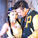 First pic of Hot Ethnic Brunette Cherokee Rides Dick And Gets Hardly Fucked From Behind By The Fire / DefineBabe.com