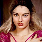 Fourth pic of Francesca Rose Busty Blonde Strips Naked in Lace Lingerie