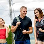 First pic of Rebecca Volpetti, Viktoria J, Marc Rose SURPRISE HIKING THREESOME